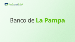 Préstamo Personal Banco de La Pampa